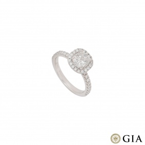 Platinum Cushion Cut Diamond Ring 1.00ct H/VS1 Platinum Cushion Cut Diamond Ring 1.00ct H/VS1